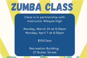 Spring 25 Zumba Class Poster