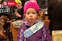 Winterfest child in snowsuit