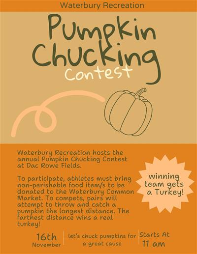 Pumpkin Chucking Contest Poster