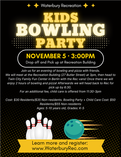 Bowling Party Flyer