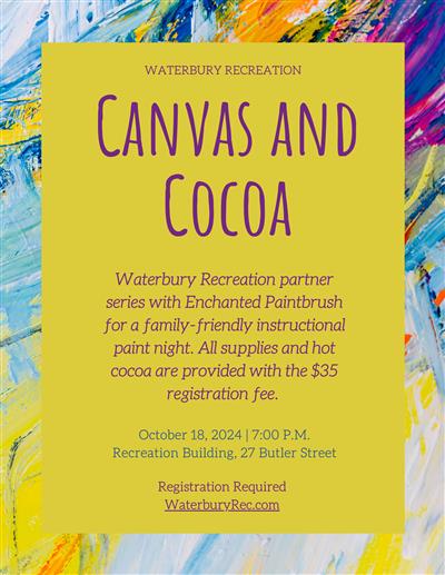 Canvas and Cocoa Flyer