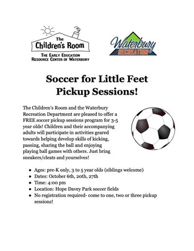 Soccer for Little Feet Poster